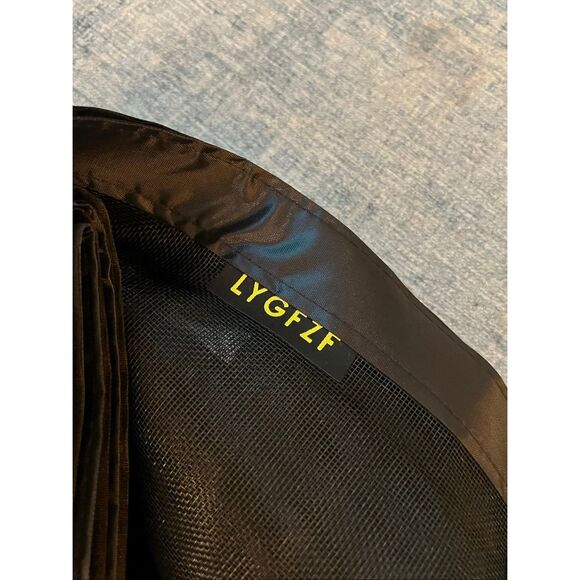 LYGFZ Black Center Opening Magnetic Screen Door 59" x 85.8" - Picture 6 of 8